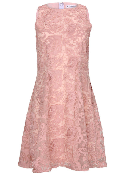 Lace Mini Dress - Evening Sand | Venus Featured