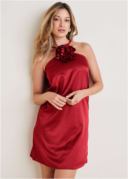 Rosette Halter Mini - Wine | Venus Best Seller