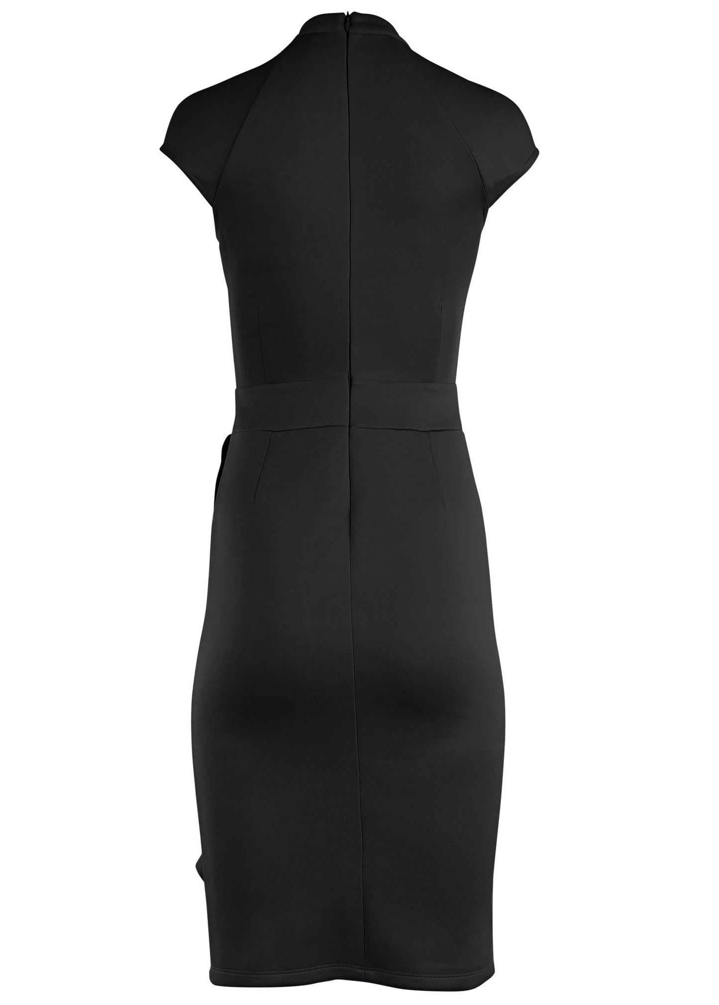 Cutout Ruffle Dress - Black | Venus Budget Friendly