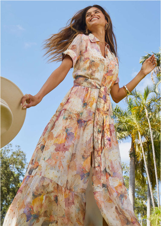 Solid Shine Detail Maxi Digital Wildflowers | Venus Limited Edition