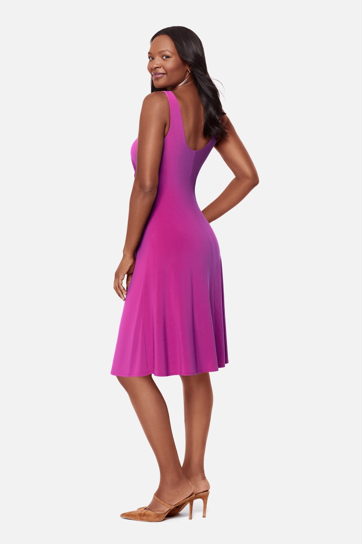 Remi Fit & Flair Shaping Dress in Framboise | Venus Best Seller