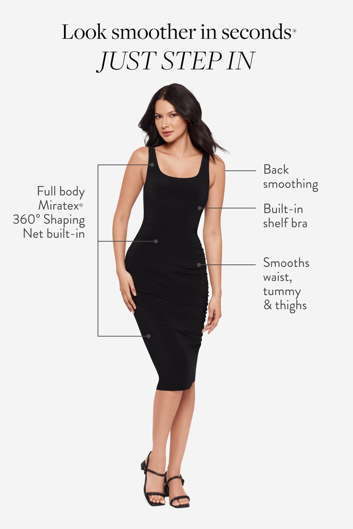 Suki Shaping Dress in Black | Venus Sale