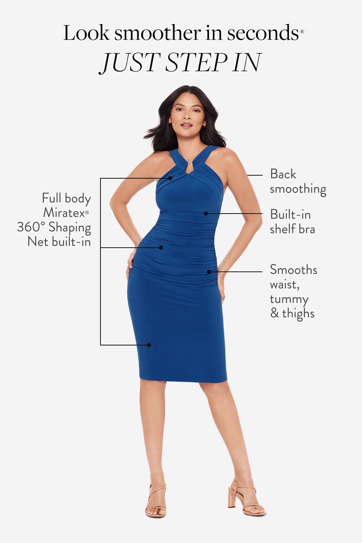 Idol Shaping Dress in Cobalt | Venus Featured