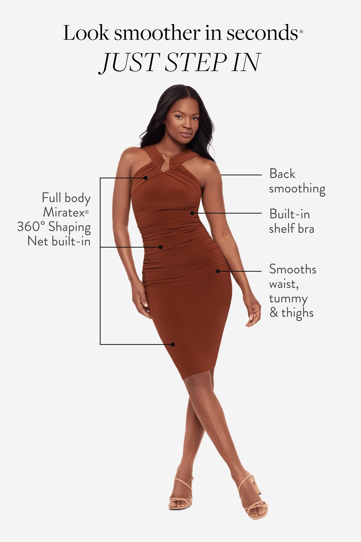 Idol Shaping Dress in Copper | Venus Limited Edition