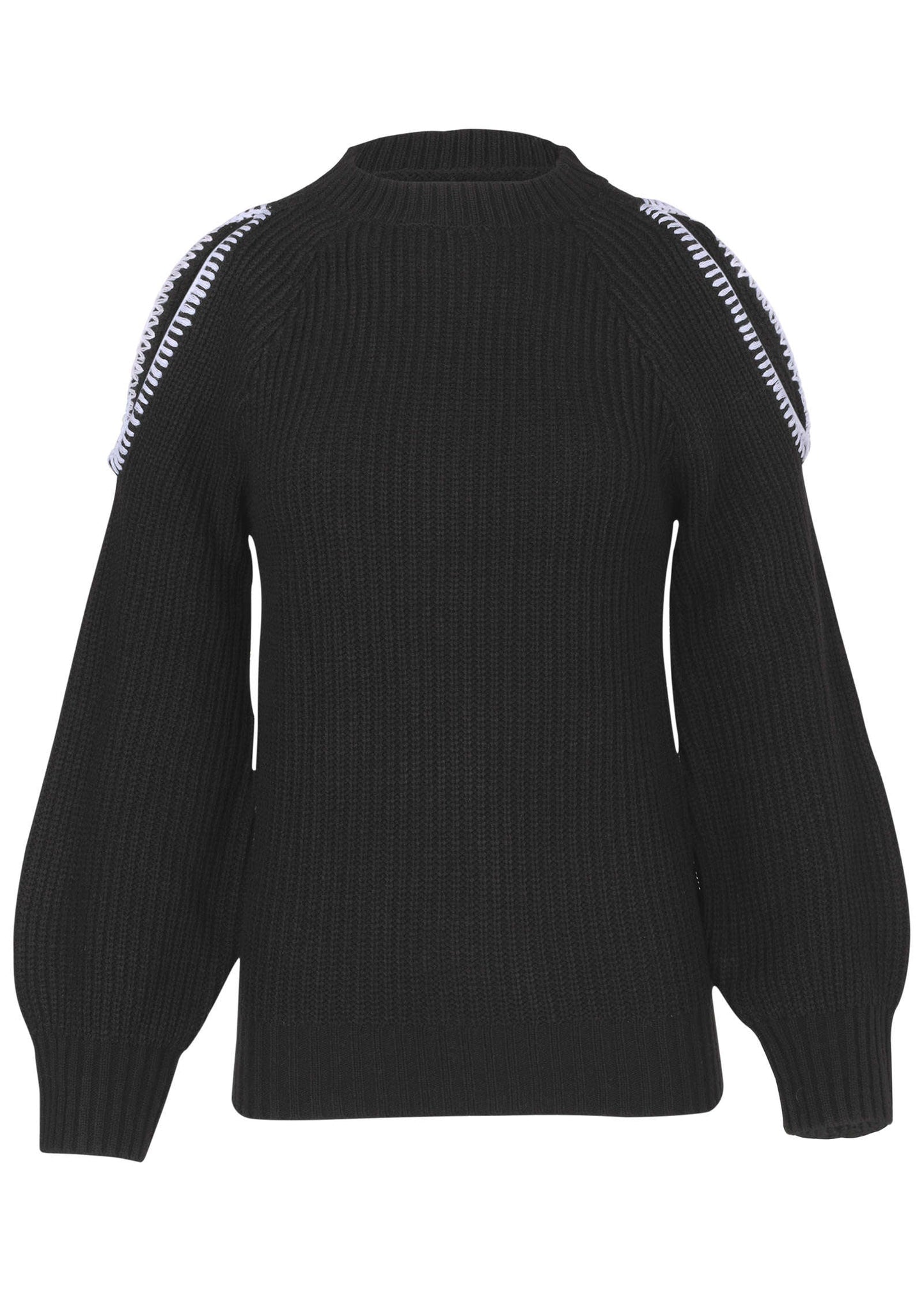 Cold Shoulder Sweater - Jet Black | Venus Customer Favorite