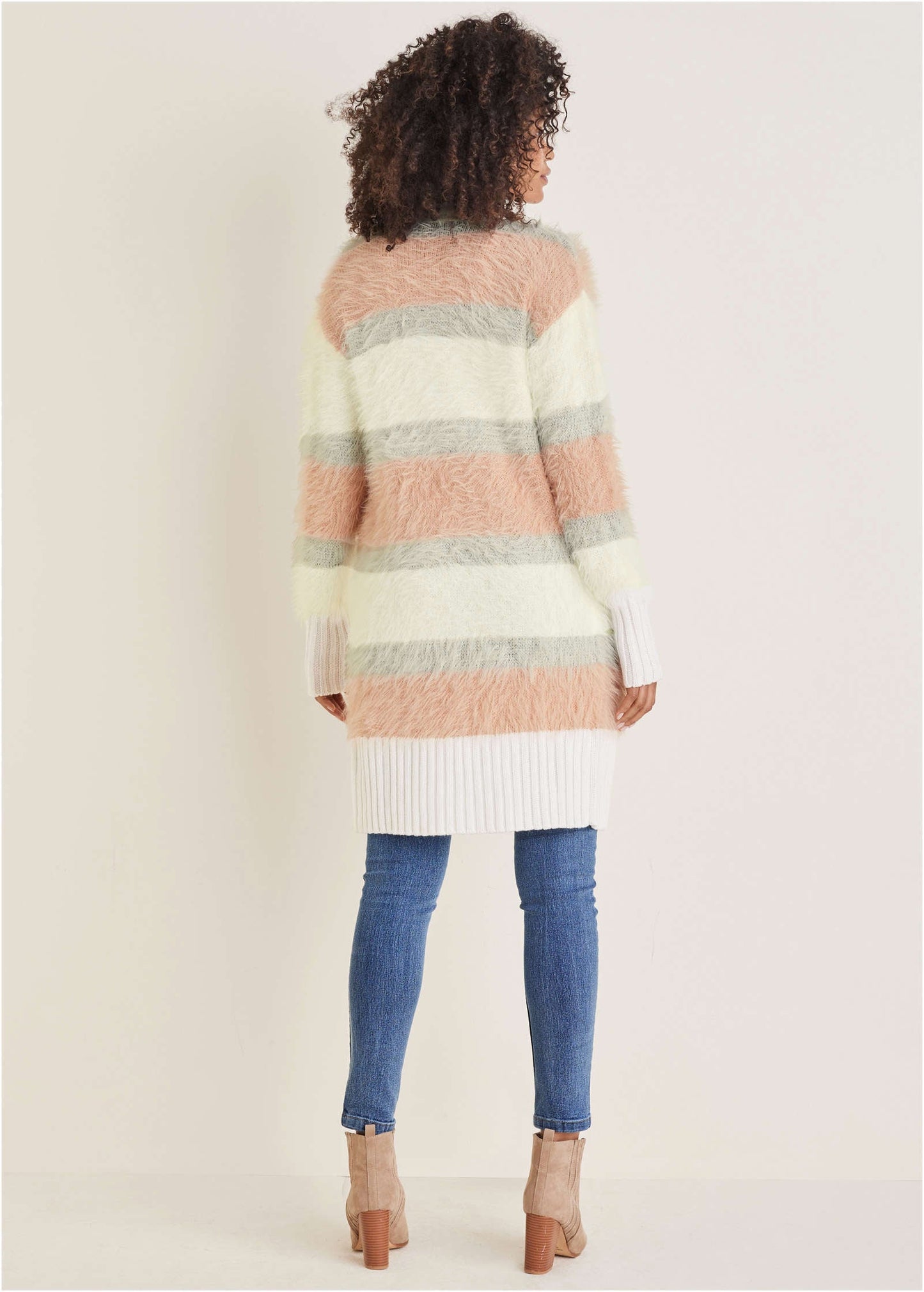 Eyelash Cardigan - White Multi | Venus Sale