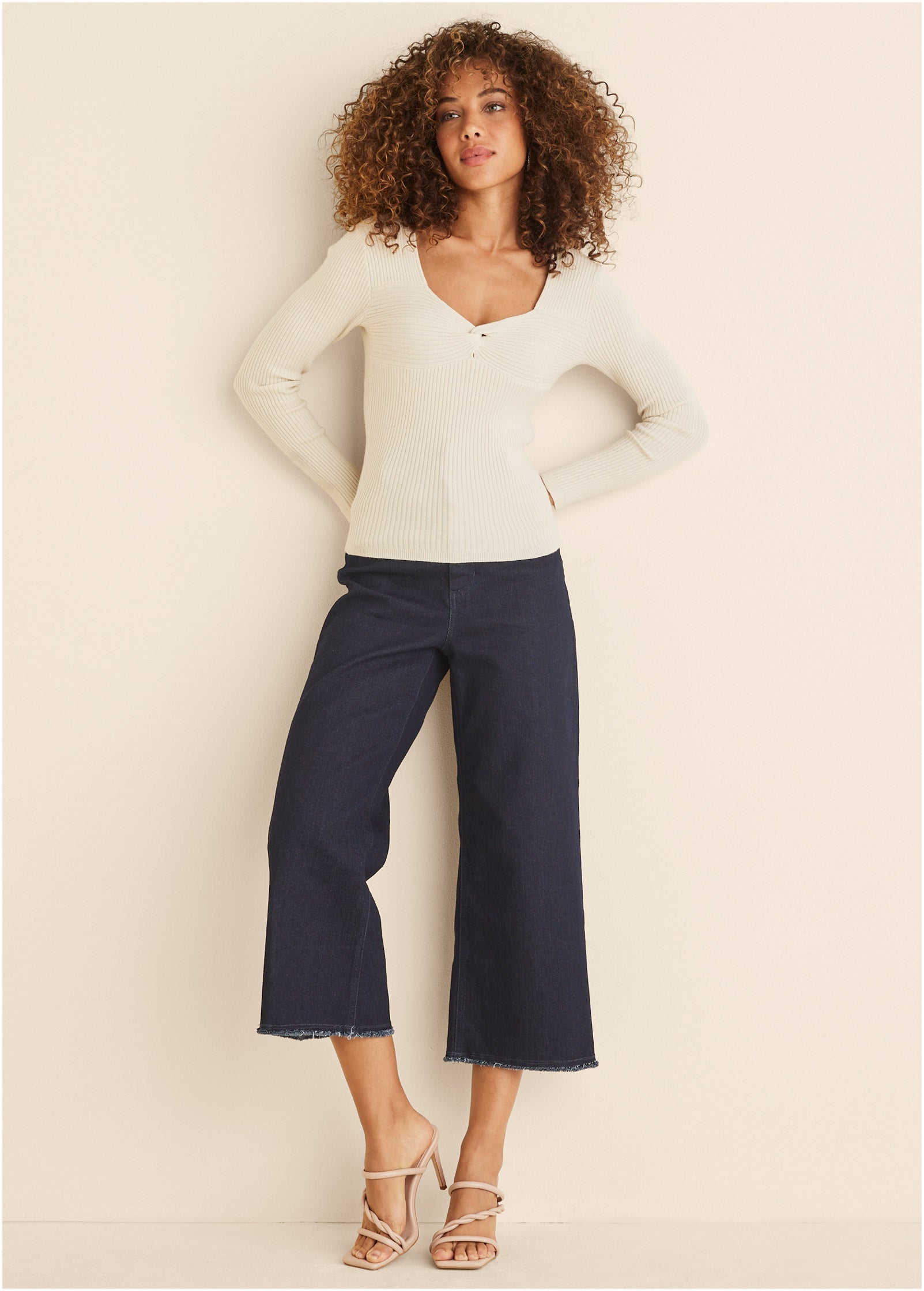 Long Sleeve Sweater - Cloud Dancer | Venus Special Offer