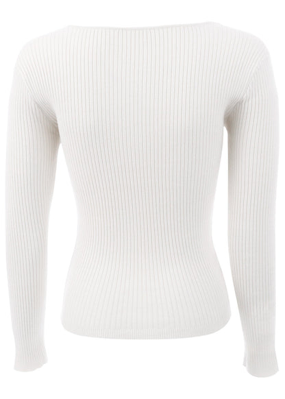 Long Sleeve Sweater - Cloud Dancer | Venus Special Offer
