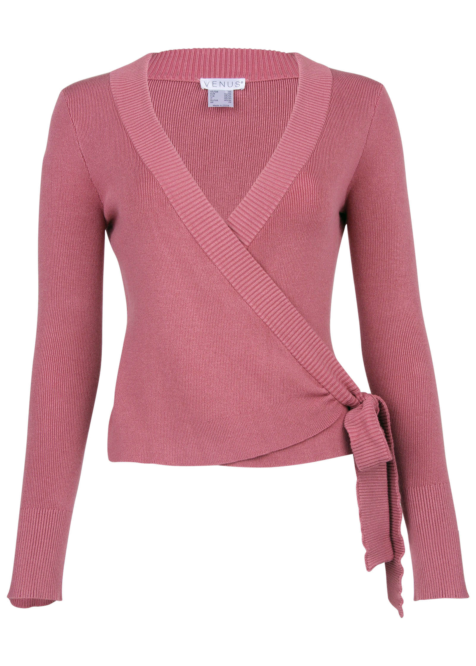 Wrap Sweater - Heather Rose | Venus Great Deal