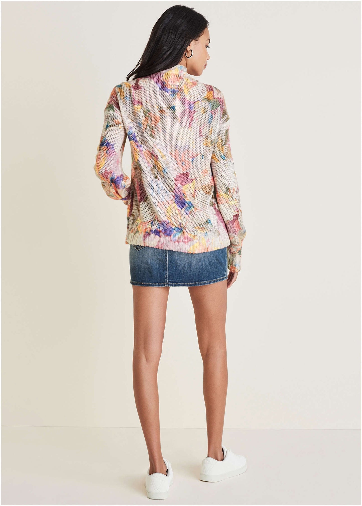 Light Weight Cardigan - Digital Wildflowers | Venus Featured