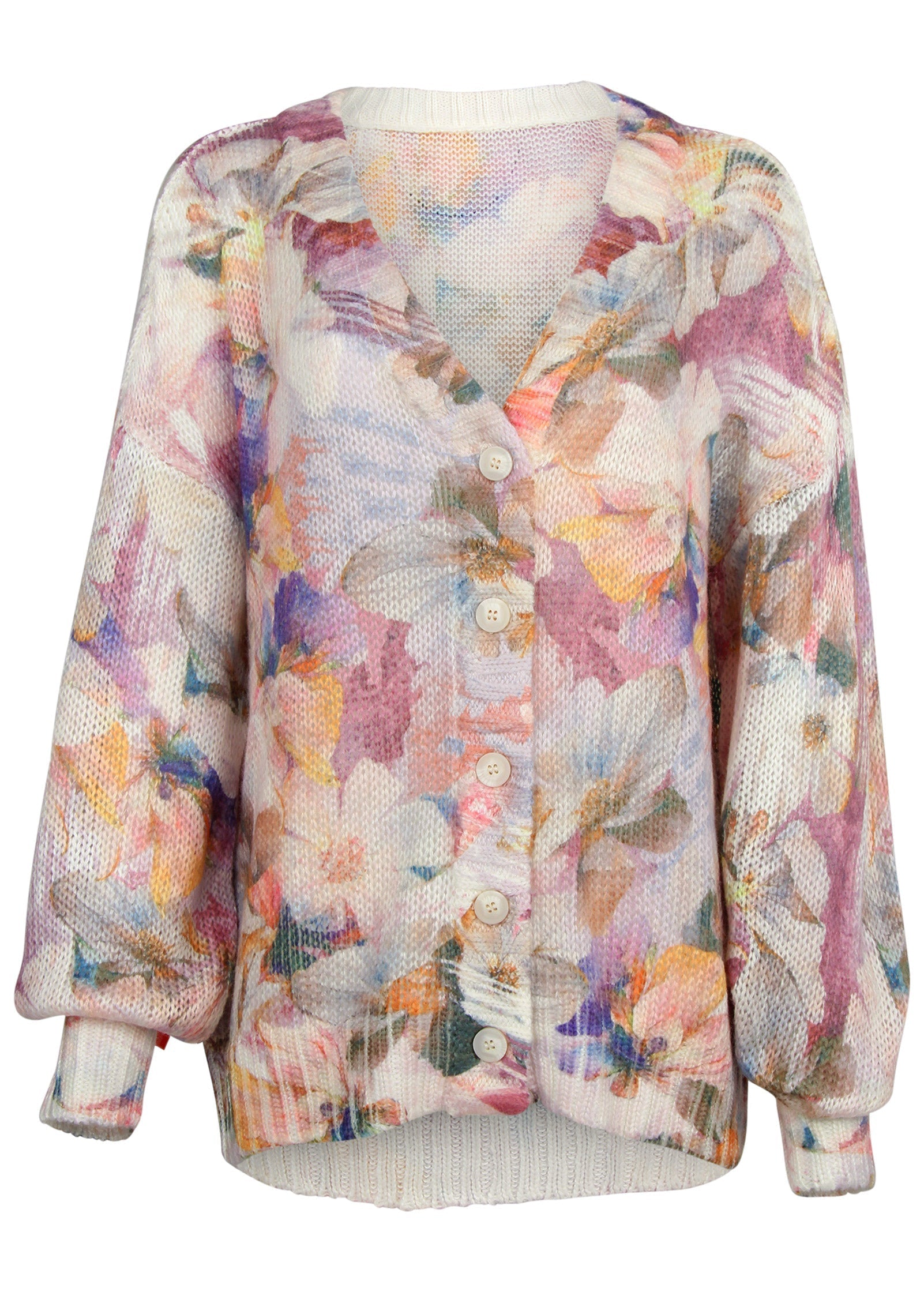 Light Weight Cardigan - Digital Wildflowers | Venus Featured