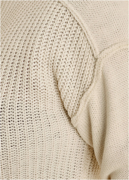 Mock Neck Knit Sweater - Off White | Venus Popular Choice