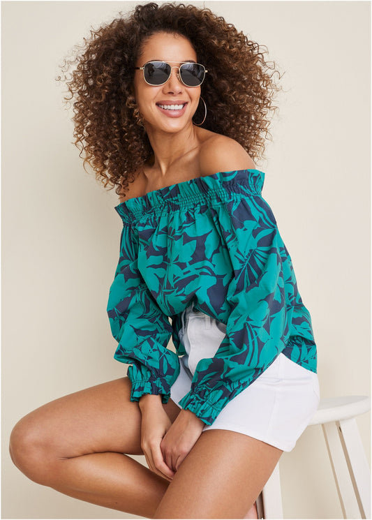 Off-The-Shoulder Top - Cabana Nights | Venus Affordable