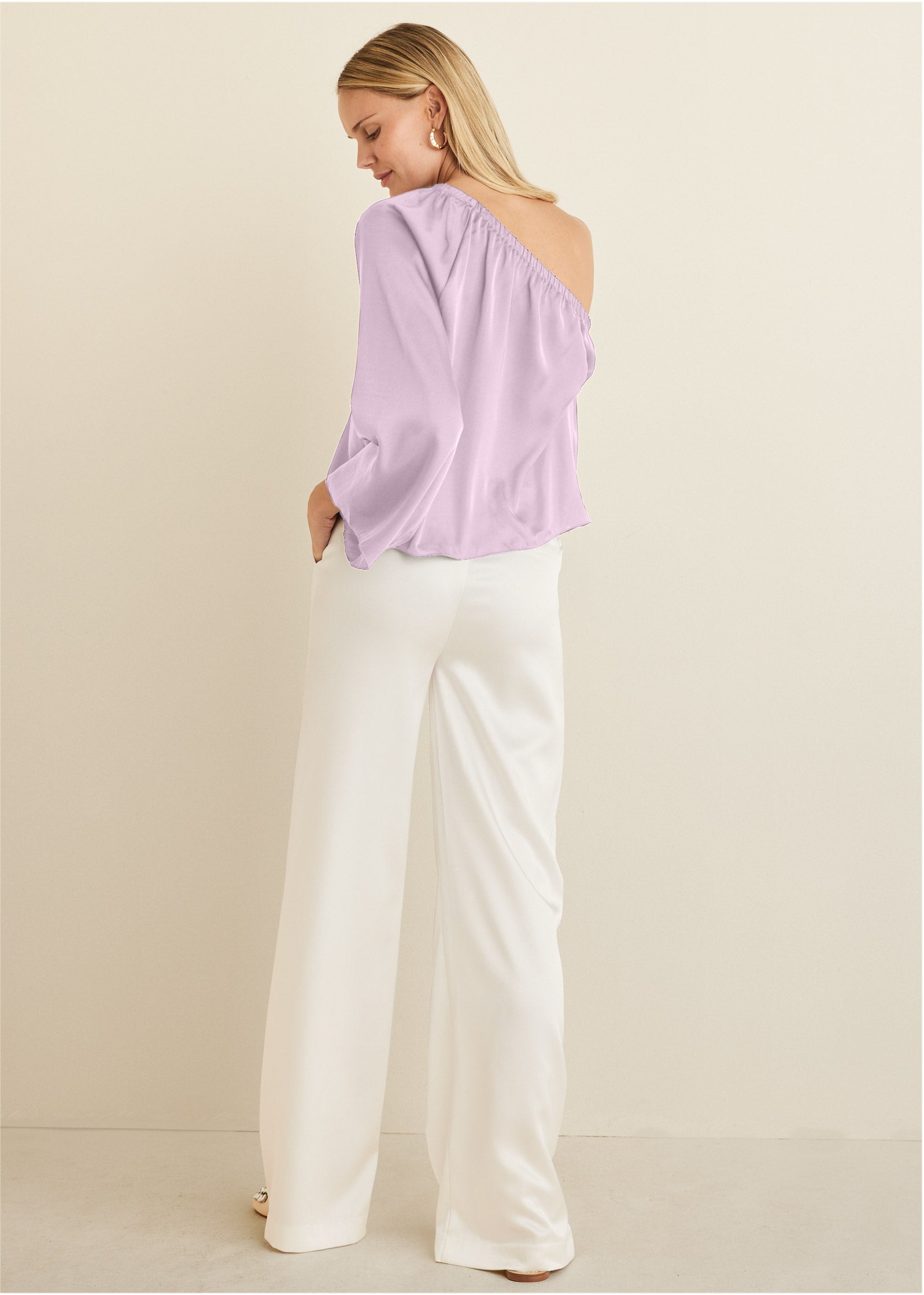 One Shoulder Top - Lilac | Venus Budget Friendly