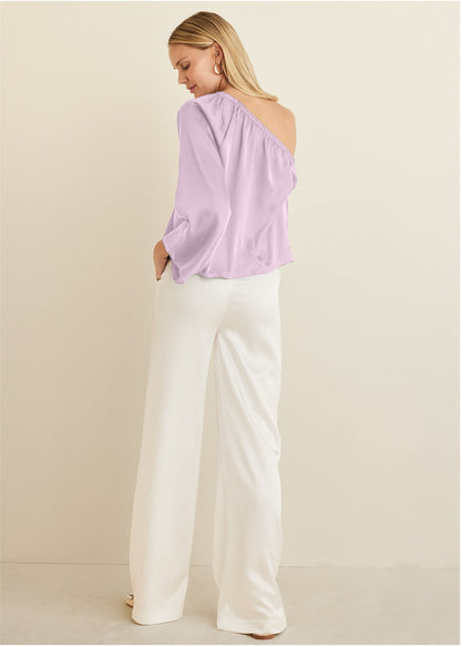 One Shoulder Top - Lilac | Venus Budget Friendly