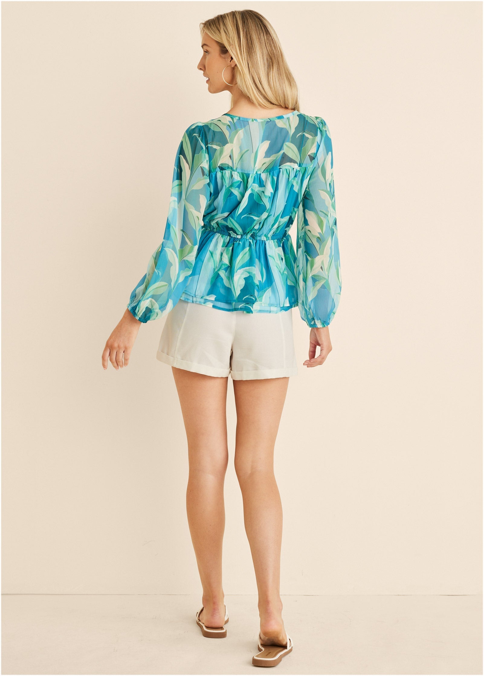 Sheer Beauty Blouse - Botanical Beauty | Venus Special Offer