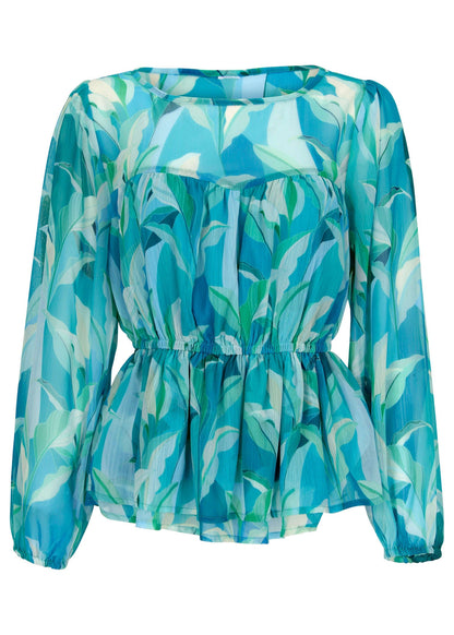Sheer Beauty Blouse - Botanical Beauty | Venus Special Offer