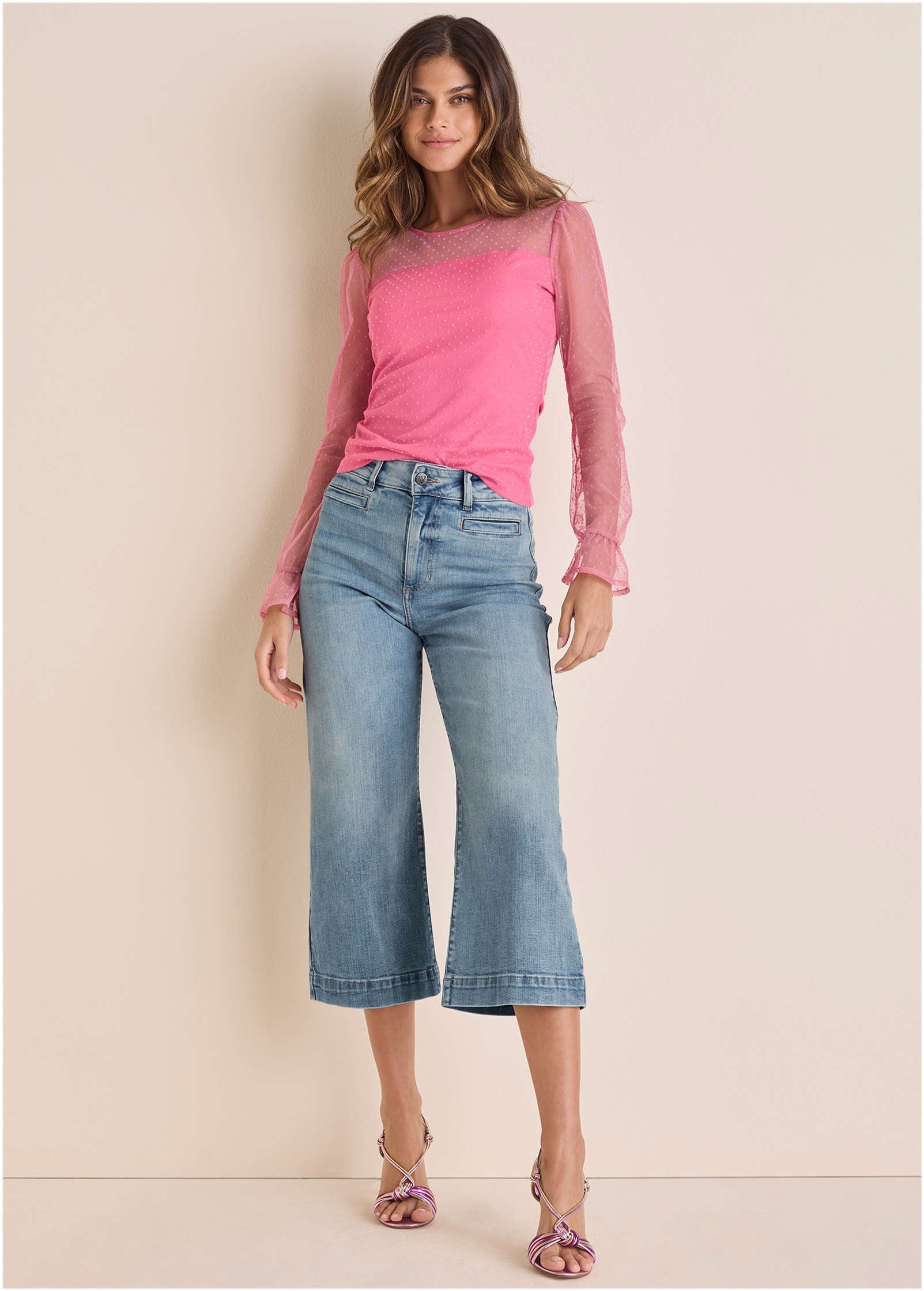 Dot Mesh Top - Polignac | Venus Value