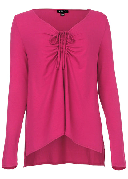 Ruched Tie Front Top - Vivacious | Venus Featured
