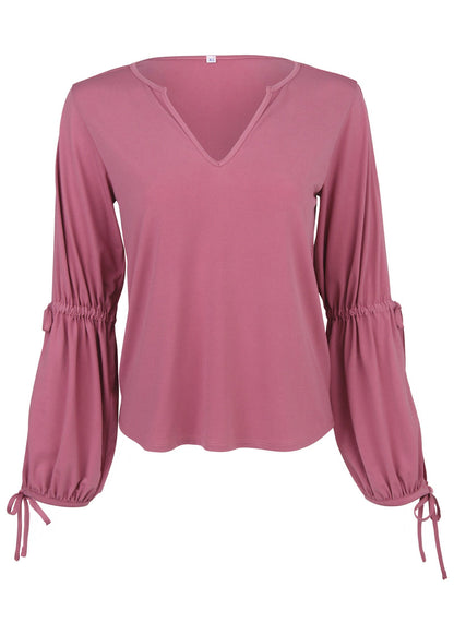 Tie Sleeve Blouse - Heather Rose | Venus Budget Friendly