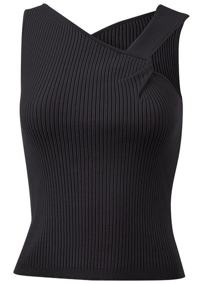 Twist Detail Sweater Tank - Jet Black | Venus Customer Favorite