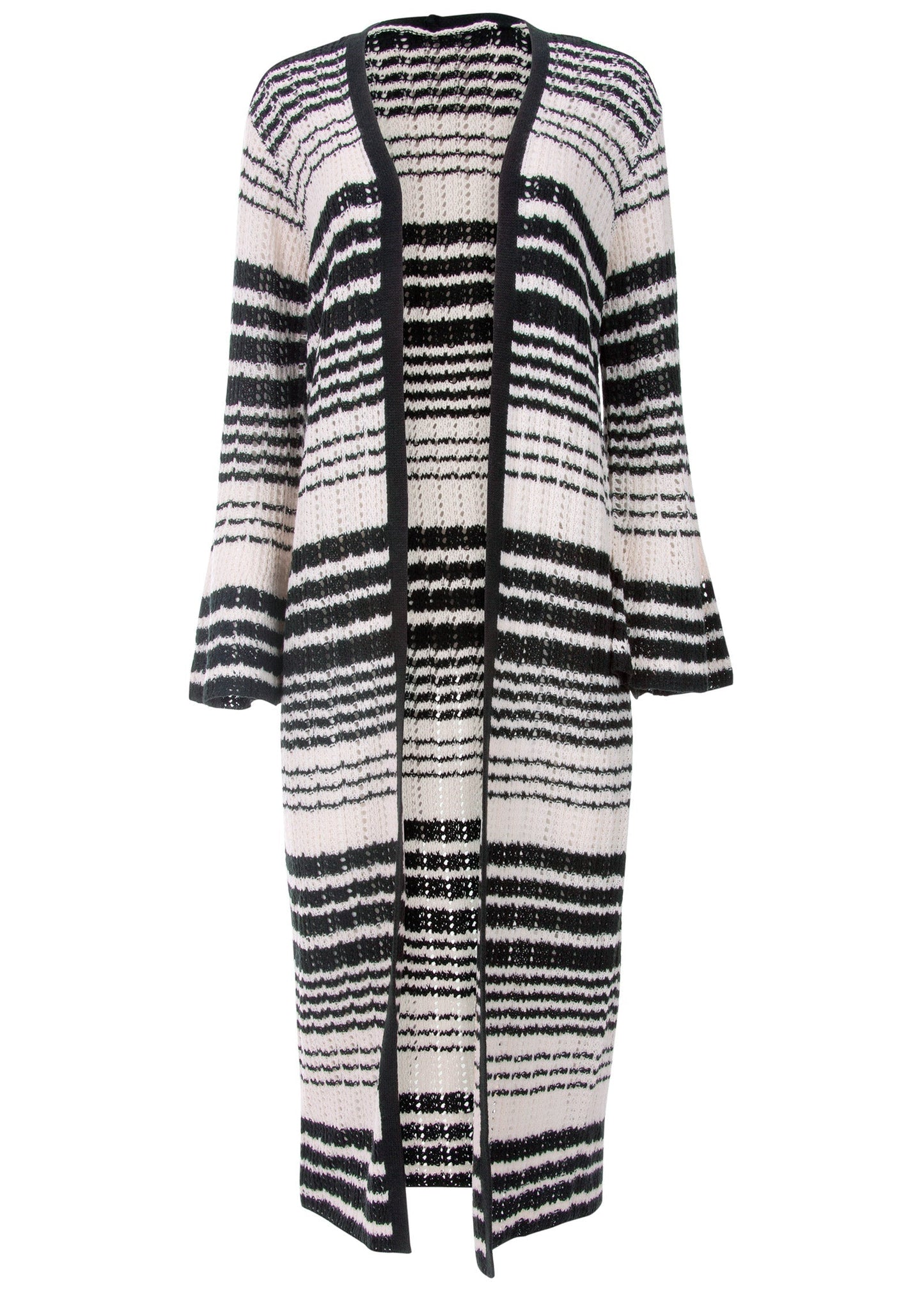 Stripe Duster - White Multi | Venus Cost Saving