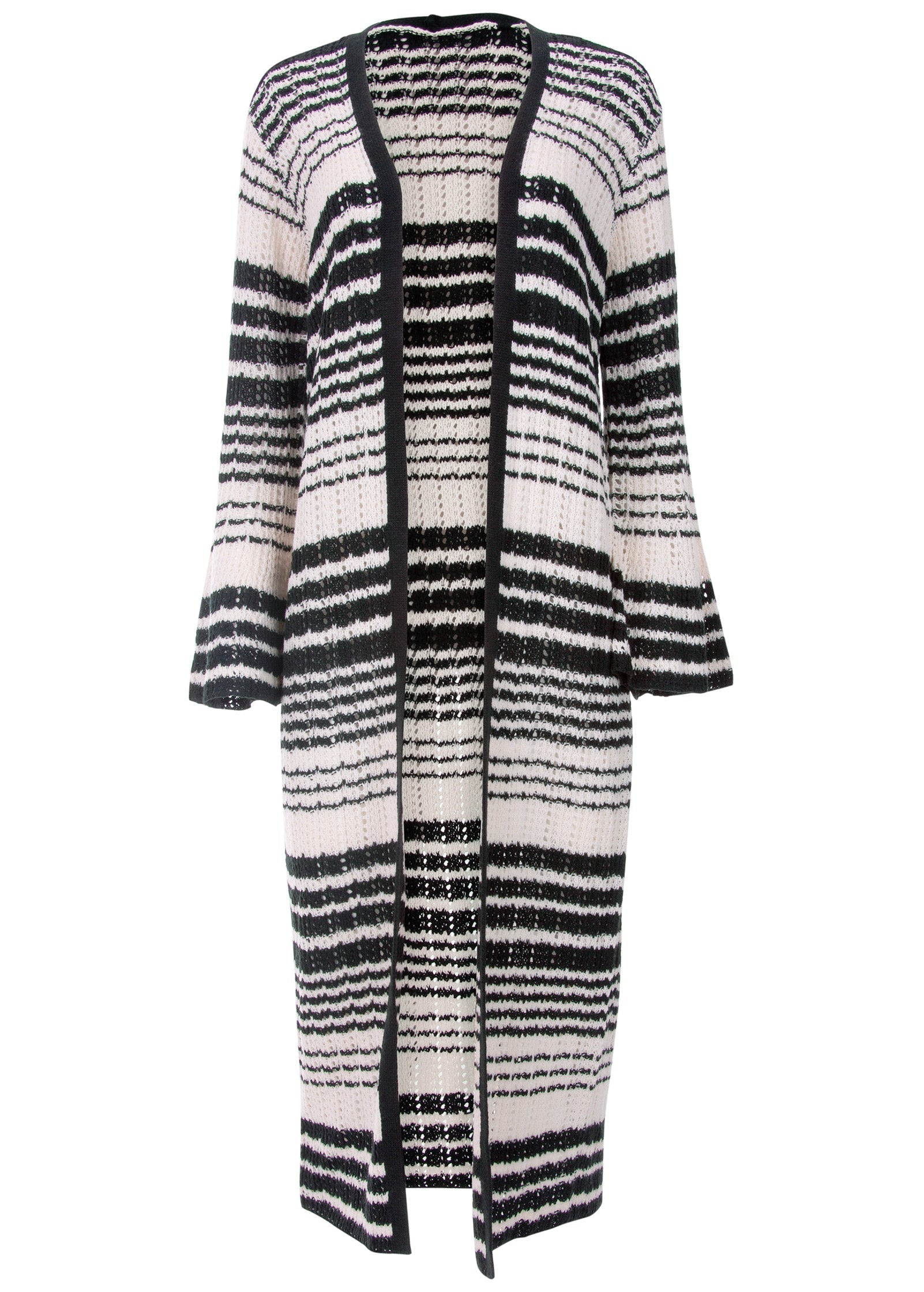 Stripe Duster - White Multi | Venus Cost Saving