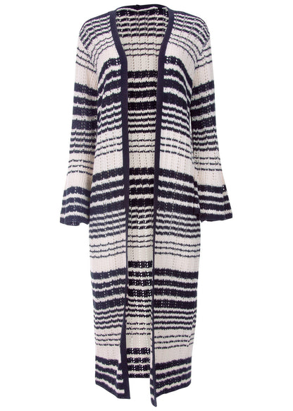 Stripe Duster - Navy Multi | Venus Affordable