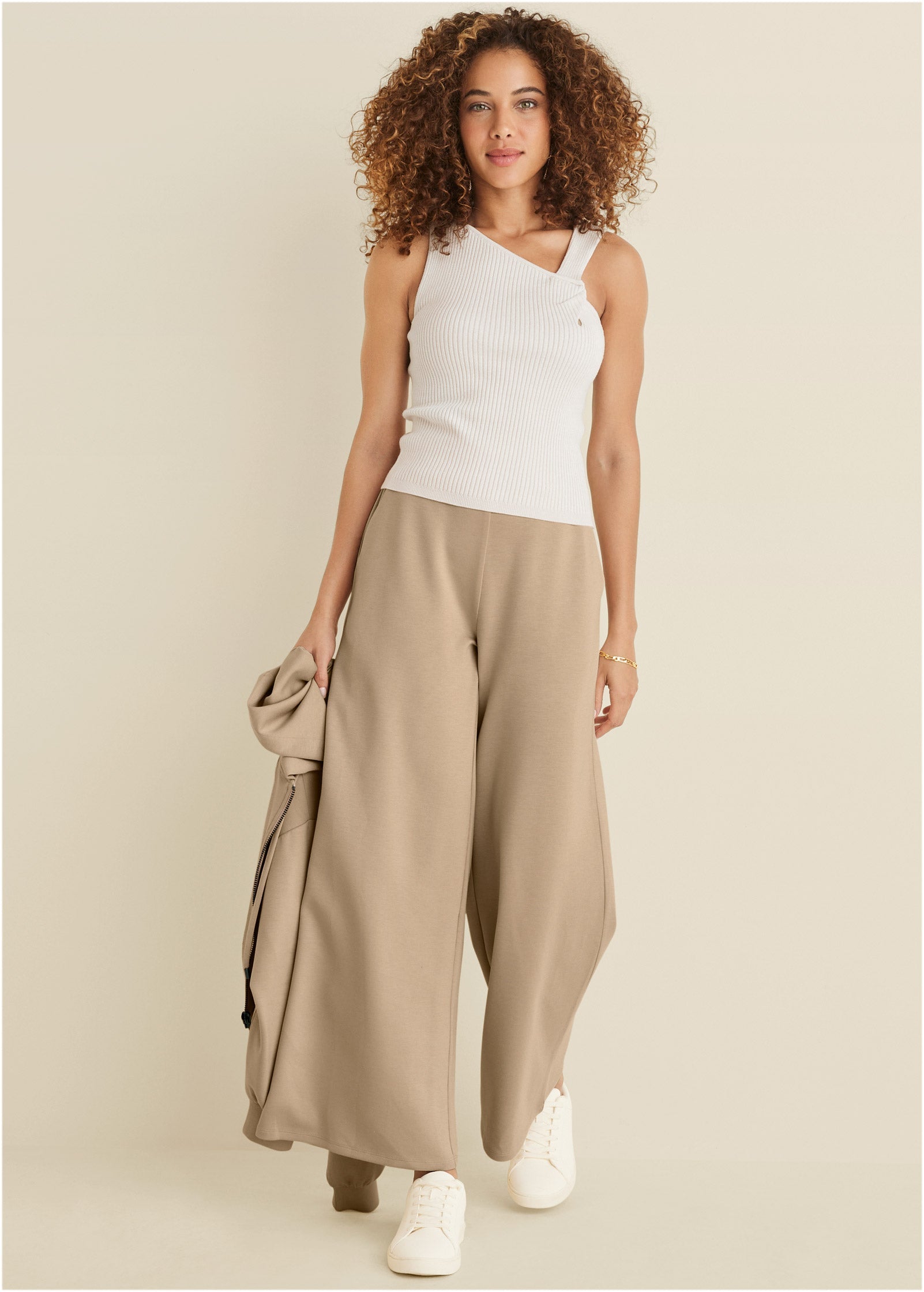 Twist Detail Sweater Tank - Cloud Dancer | Venus Featured