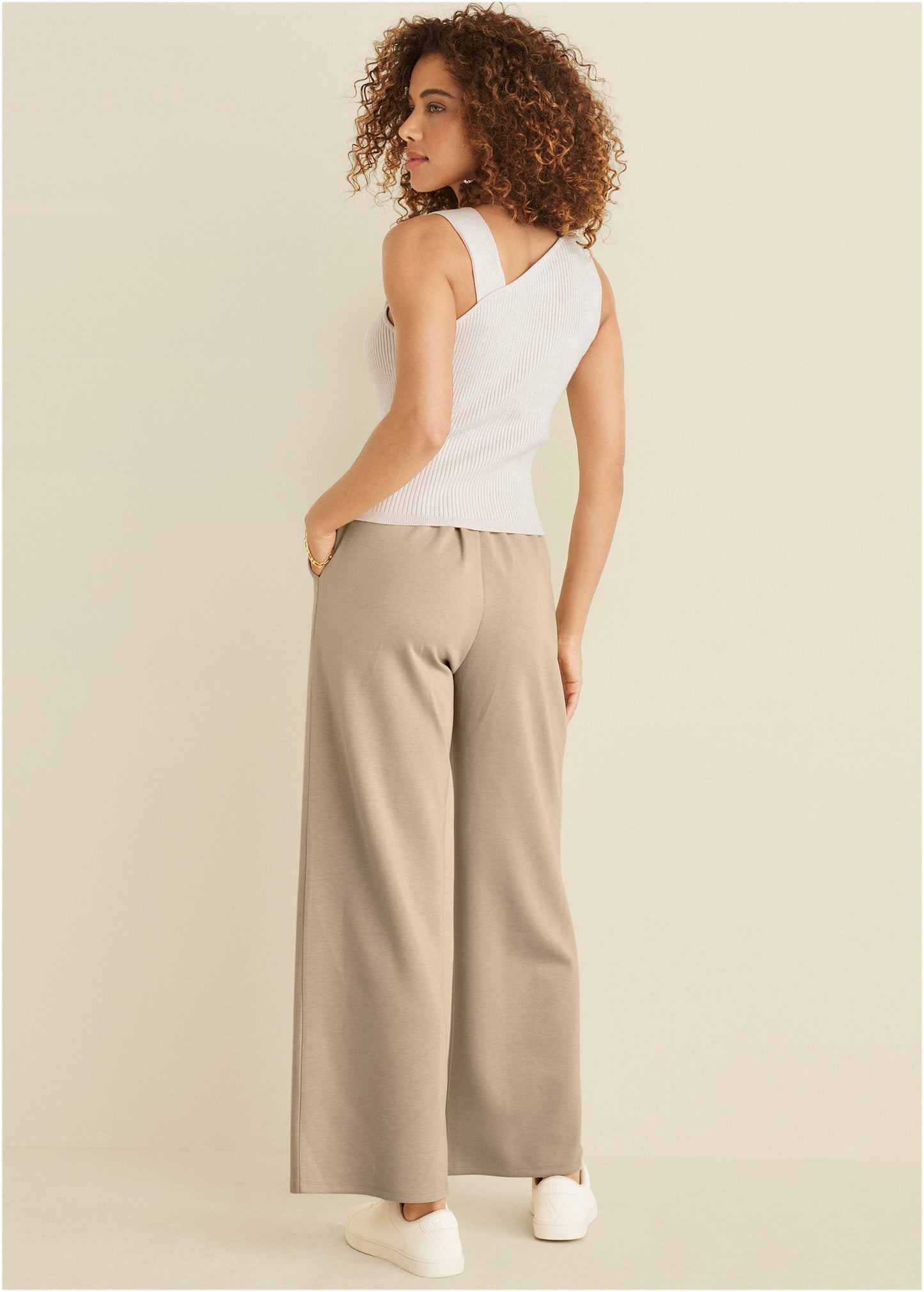 Twist Detail Sweater Tank - Cloud Dancer | Venus Featured