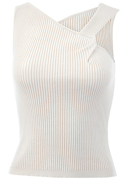Twist Detail Sweater Tank - Cloud Dancer | Venus Featured