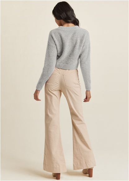 V-Neck Sweater - Medium Heather Grey | Venus Popular Choice