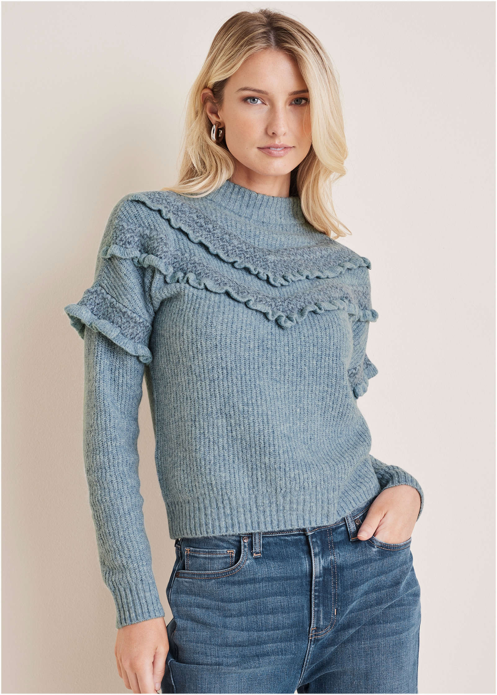 Cheveron Sweater - Tourmaline | Venus Limited Edition