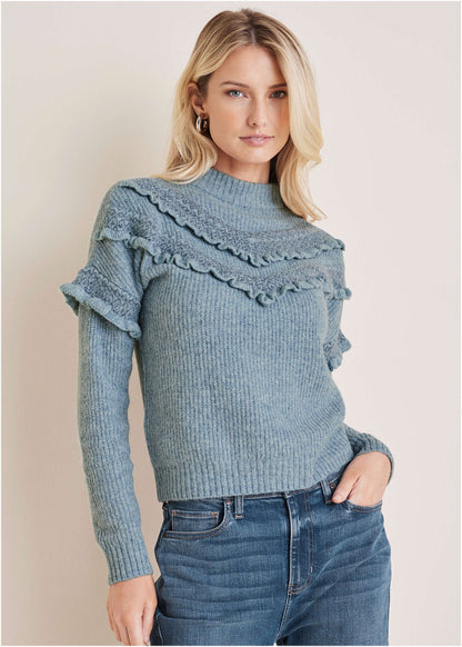 Cheveron Sweater - Tourmaline | Venus Limited Edition
