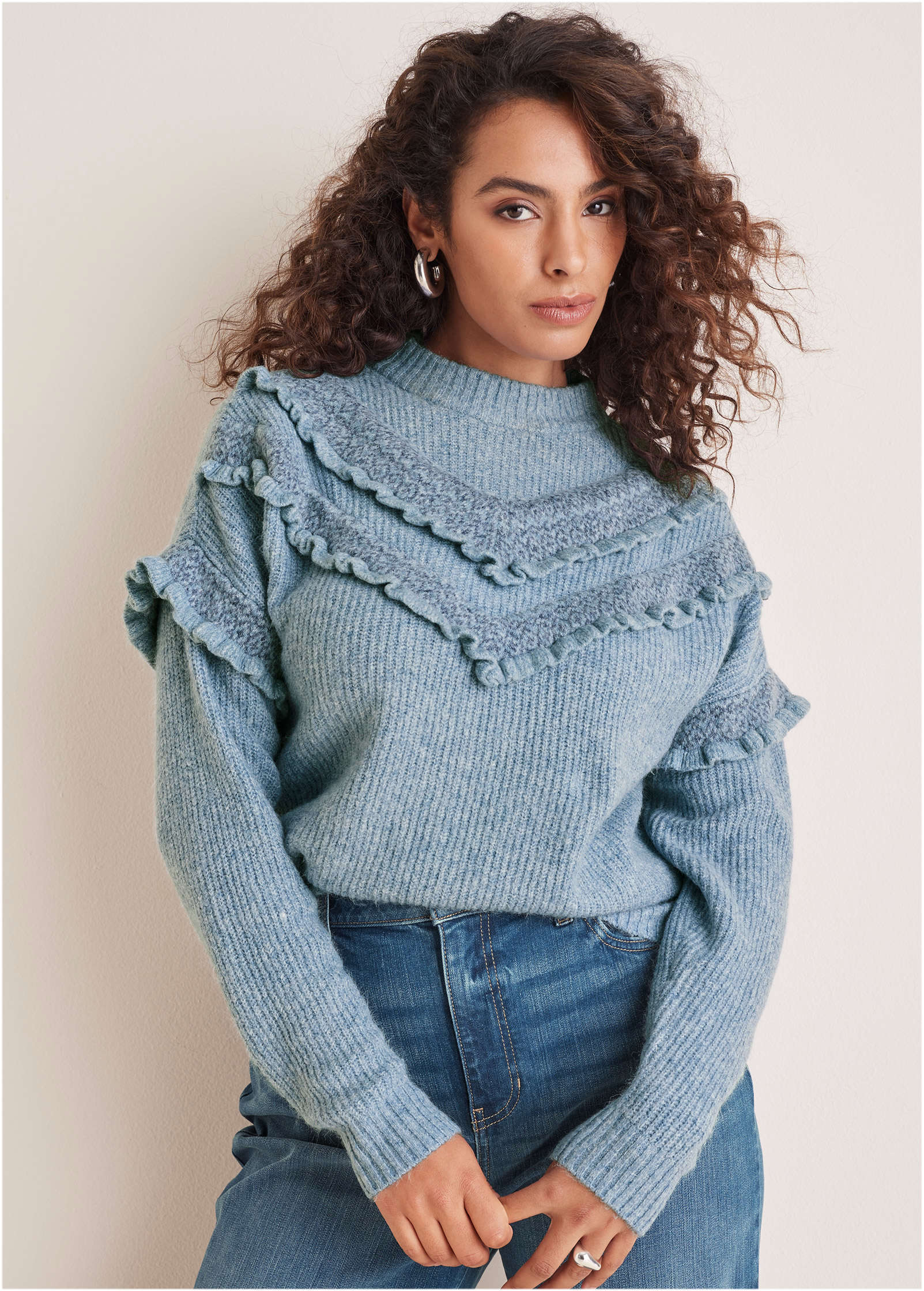 Cheveron Sweater - Tourmaline | Venus Limited Edition