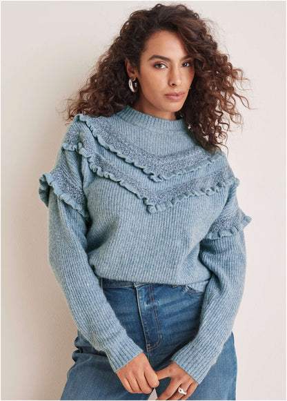 Cheveron Sweater - Tourmaline | Venus Limited Edition