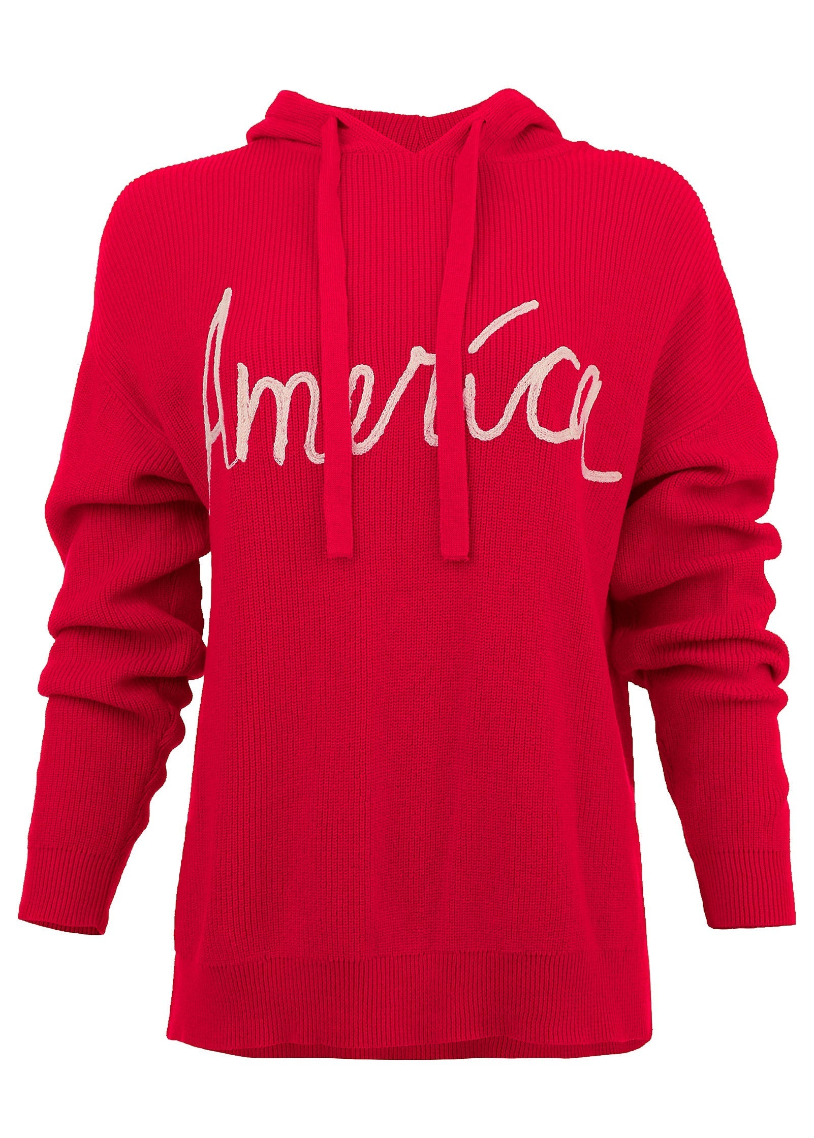 America Hoodie Sweater - Racing Red Multi | Venus Sale