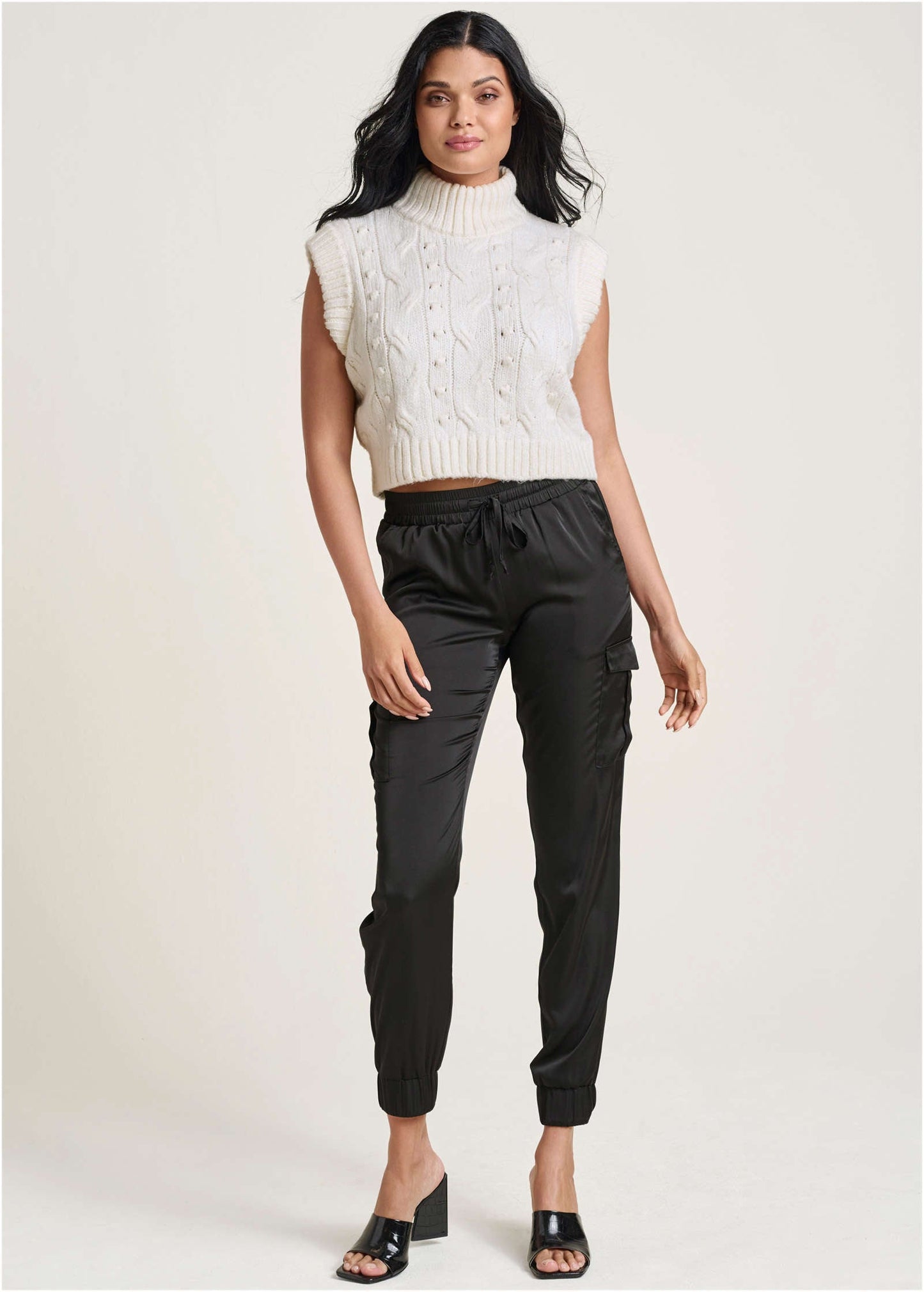 Cable Knit Sweater - Cloud Dancer | Venus Cost Saving