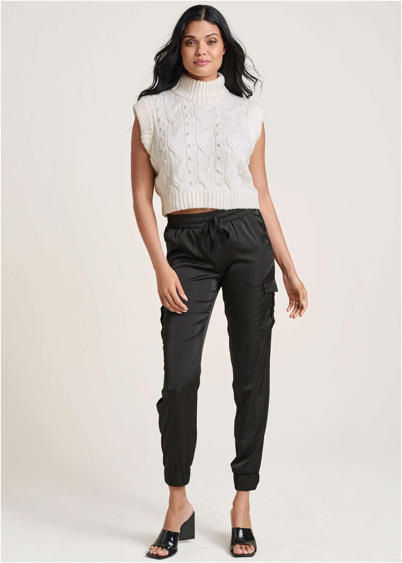 Cable Knit Sweater - Cloud Dancer | Venus Cost Saving