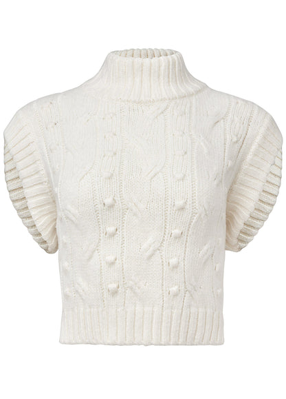 Cable Knit Sweater - Cloud Dancer | Venus Cost Saving