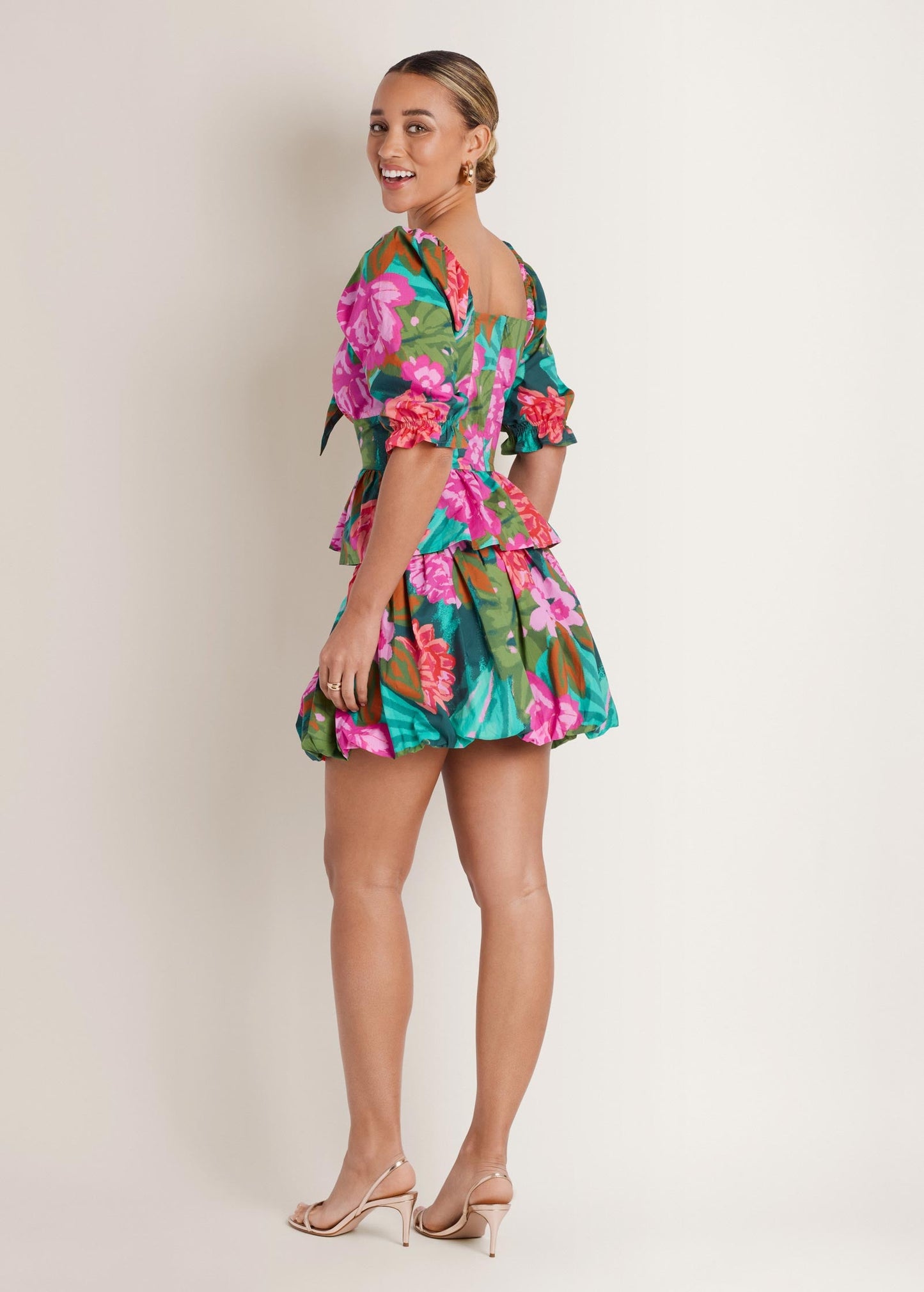 Bubble Mini Skirt Tropic Bouquet | Venus Value