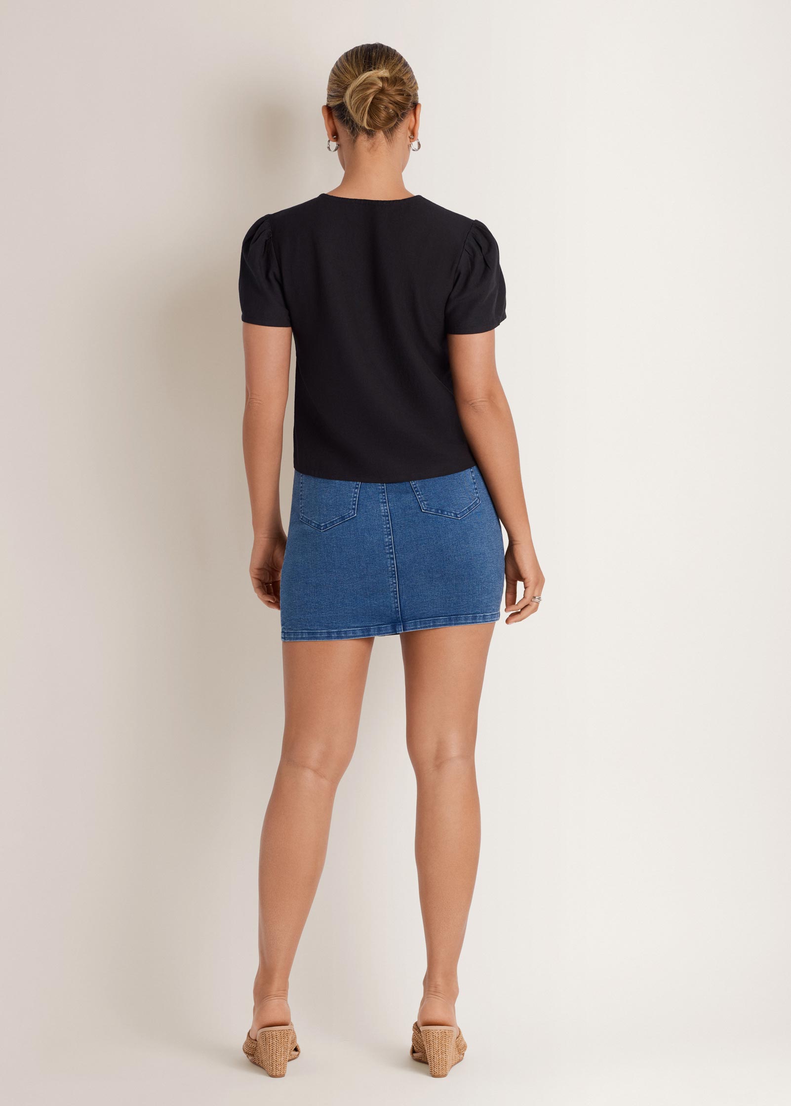 Mini Jean Skirt Medium Wash | Venus Affordable