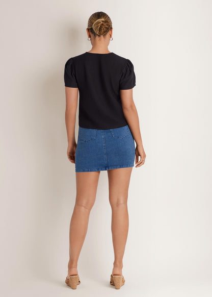 Mini Jean Skirt Medium Wash | Venus Affordable