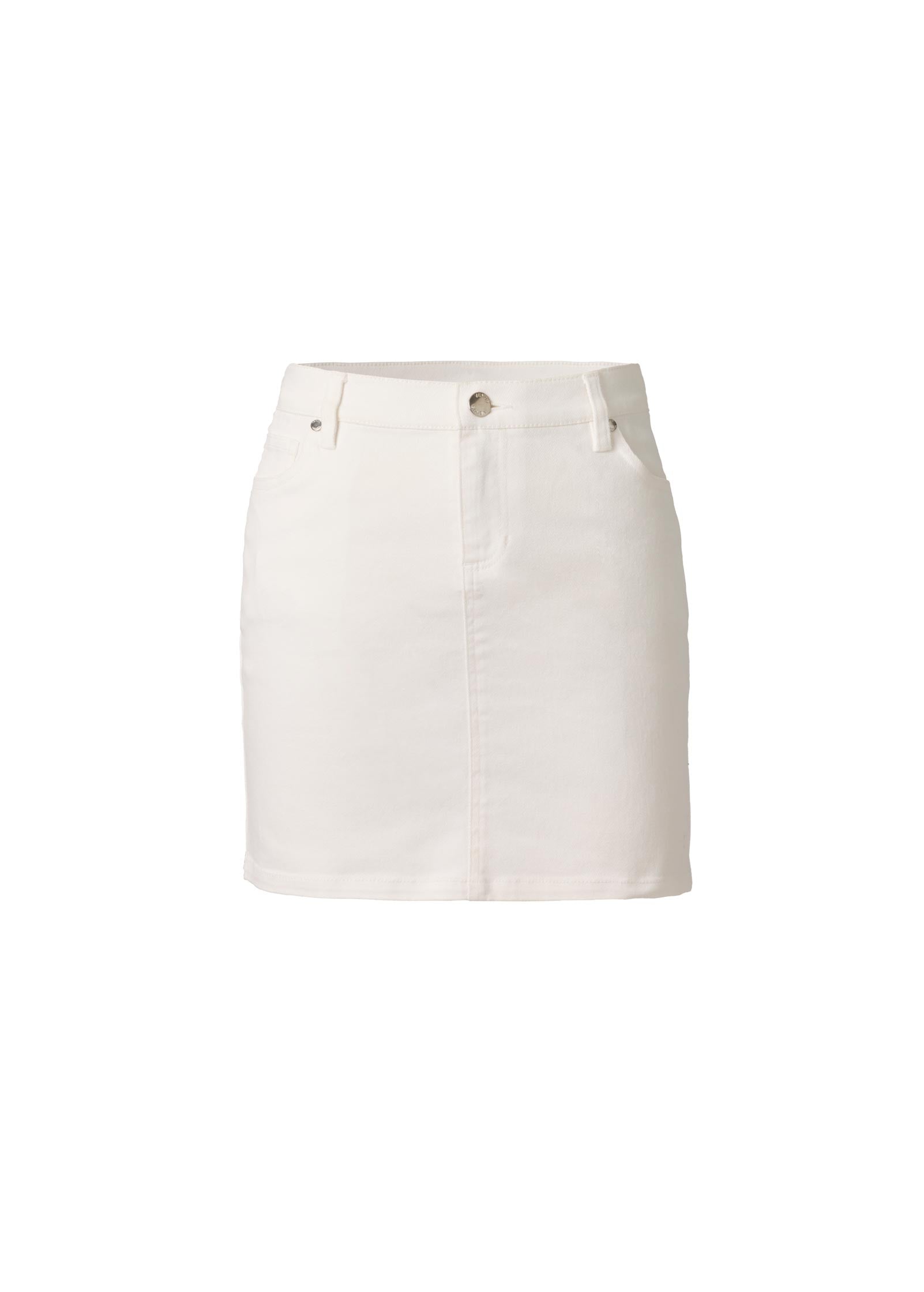 Mini Jean Skirt White Denim | Venus Budget Friendly