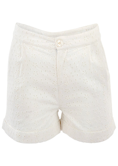 Eyelet Shorts Cloud Dancer | Venus Great Deal