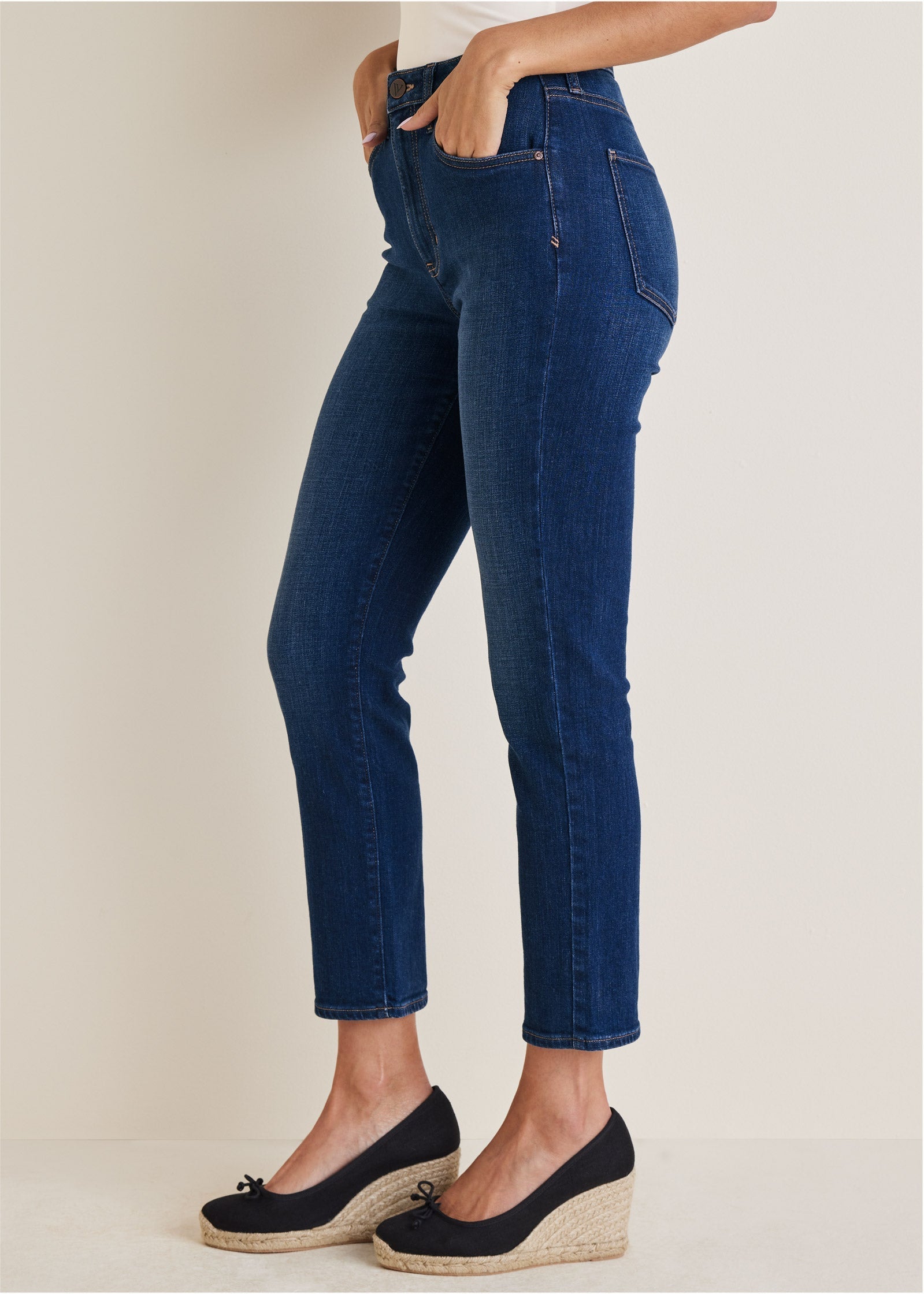 Audrey Straight Leg Jeans - Dark Wash | Venus Cost Saving