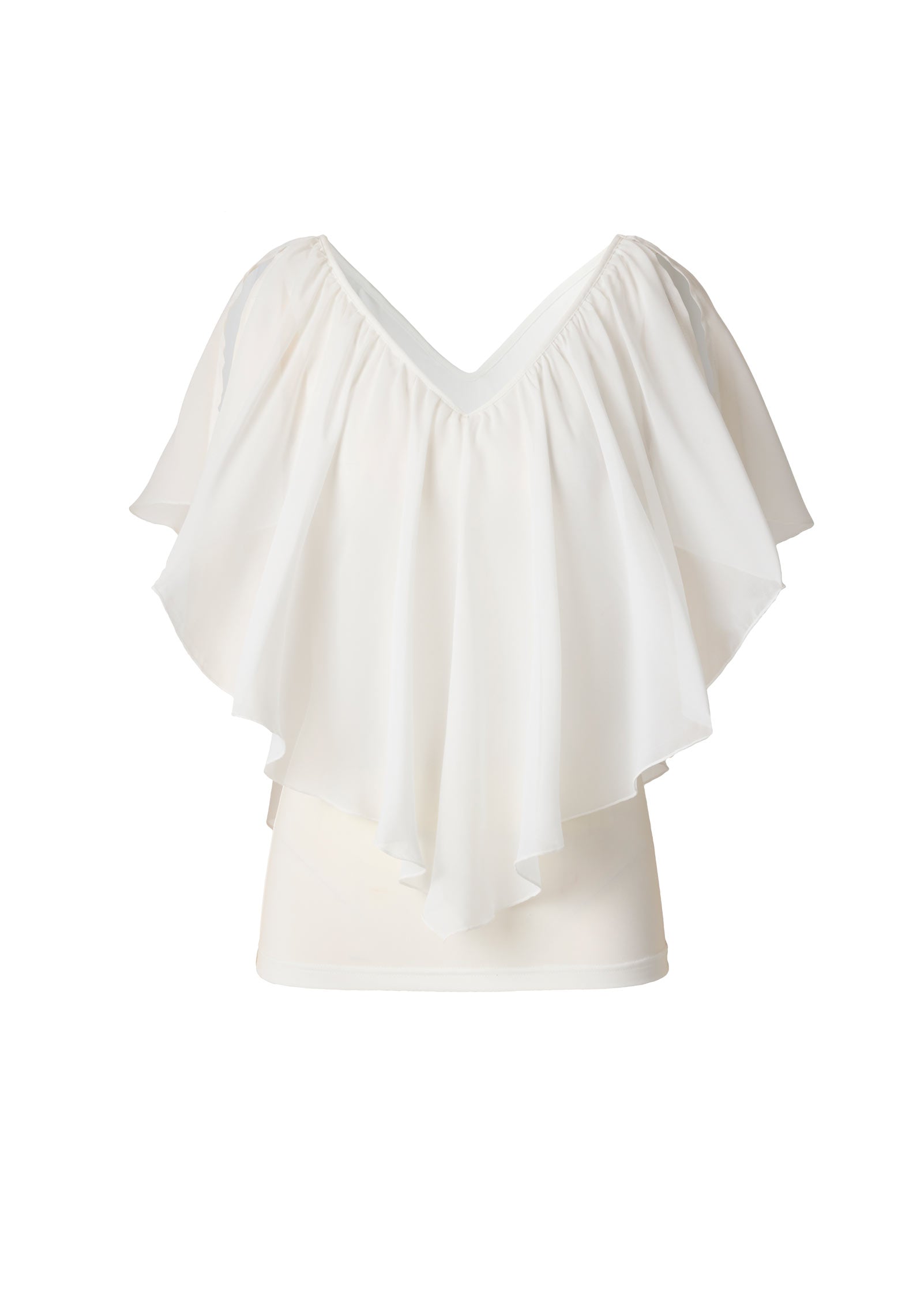 Cold Shoulder Flutter Top Cloud Dancer | Venus Special Offer