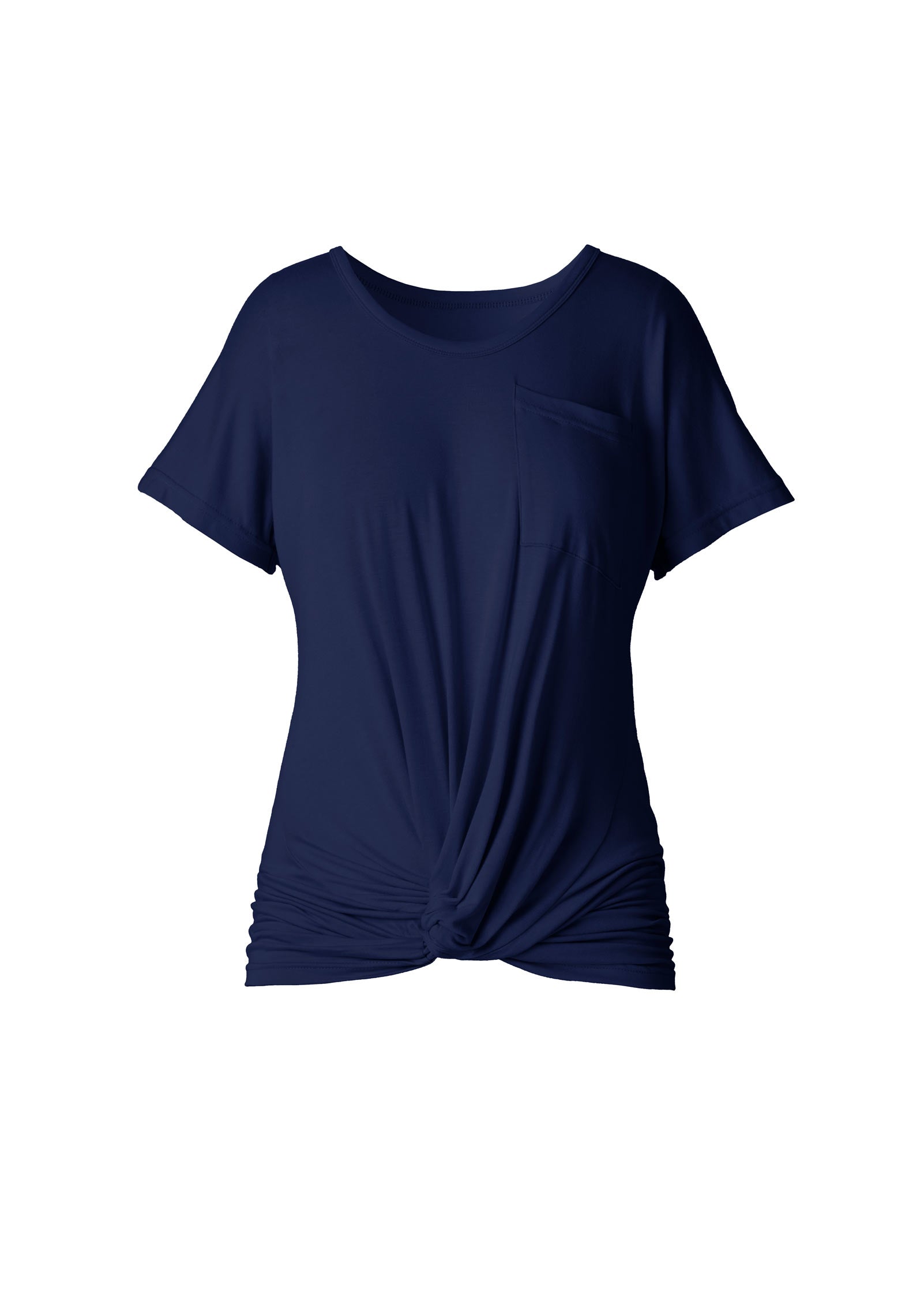 Twisted Knot Detail Tee Black Iris | Venus Limited Edition