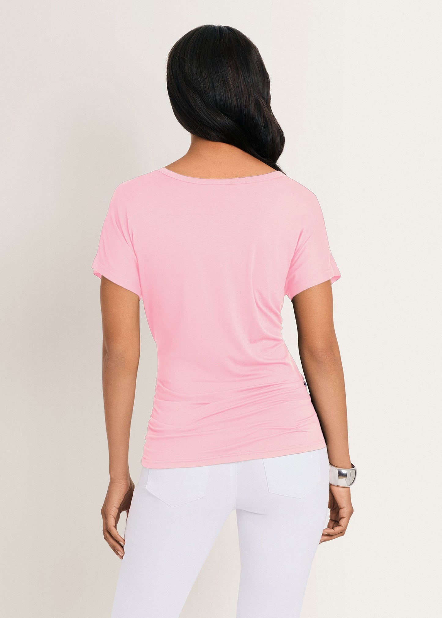 Twisted Knot Detail Tee Pink Salt | Venus Sale