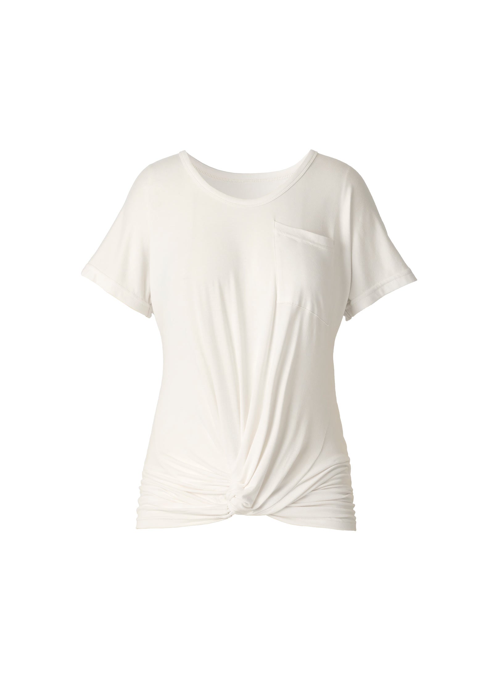 Twisted Knot Detail Tee Cloud Dancer | Venus Cost Saving